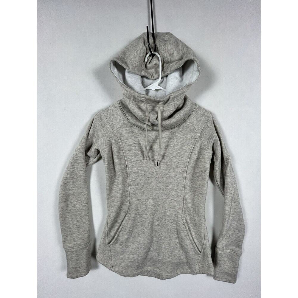 Marmot Gray Polyester Mountain Cown Neck Hoodie Long Sleeve Jacket Women’s XS